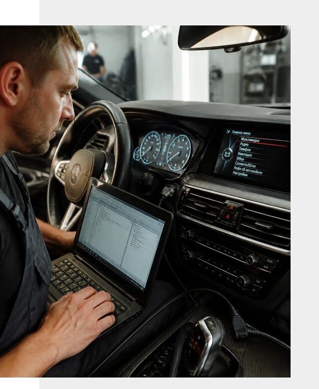 Русификация приборной панели BMW для авто в Октябрьском от компании